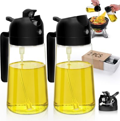Kitchen Gadgets Oil Sprayer for Cooking 2pcs.Oil Dispenser for Kitchen.